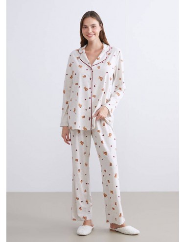 Gömlek Yaka Hamile Pijama Takımı